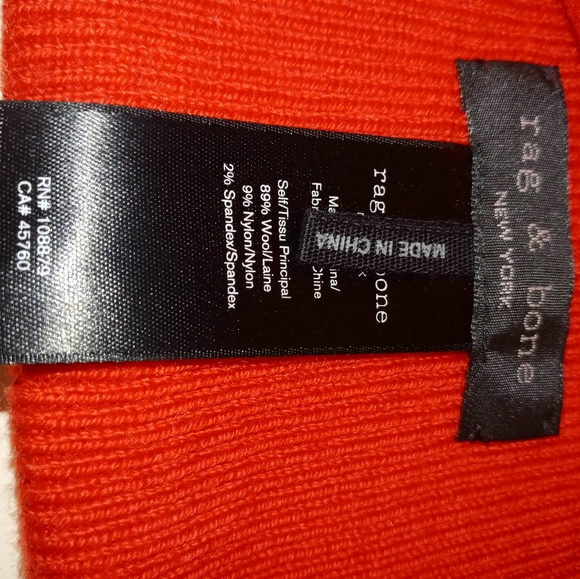 ****SOLD****Rag & Bone Addison red hat - Picture 2 of 3